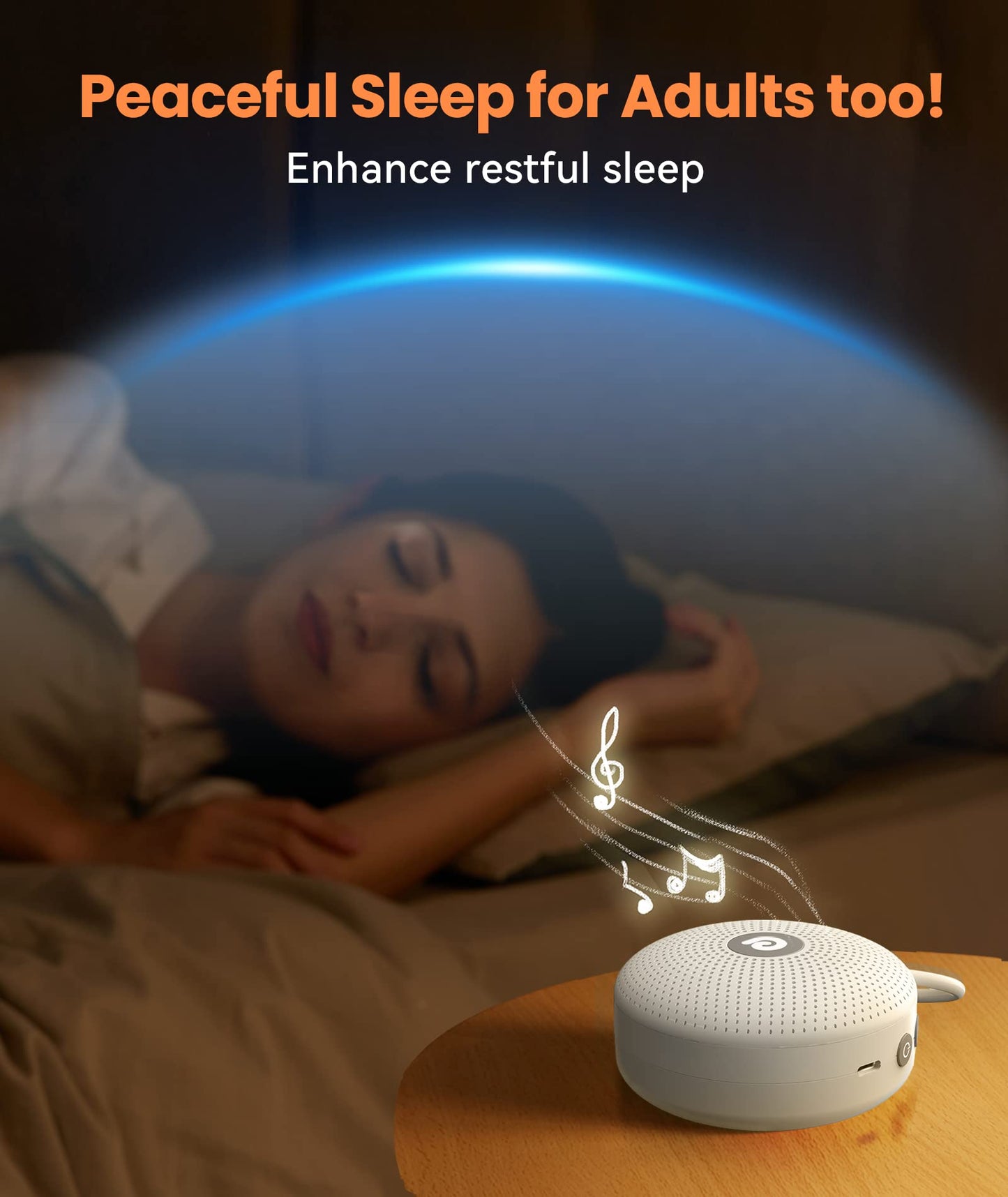 Dreamegg White Noise Machine - Portable Sound Machine