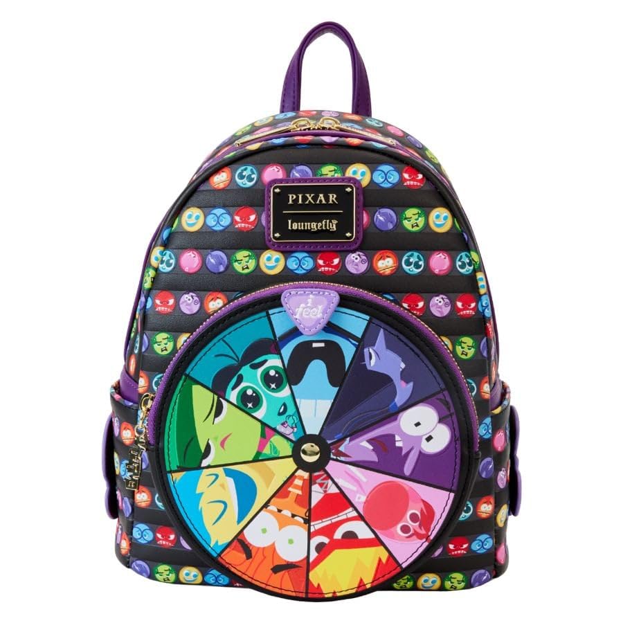 Loungefly Pixar Inside Out 2 Core Memories Spinning Wheel Mini Backpack