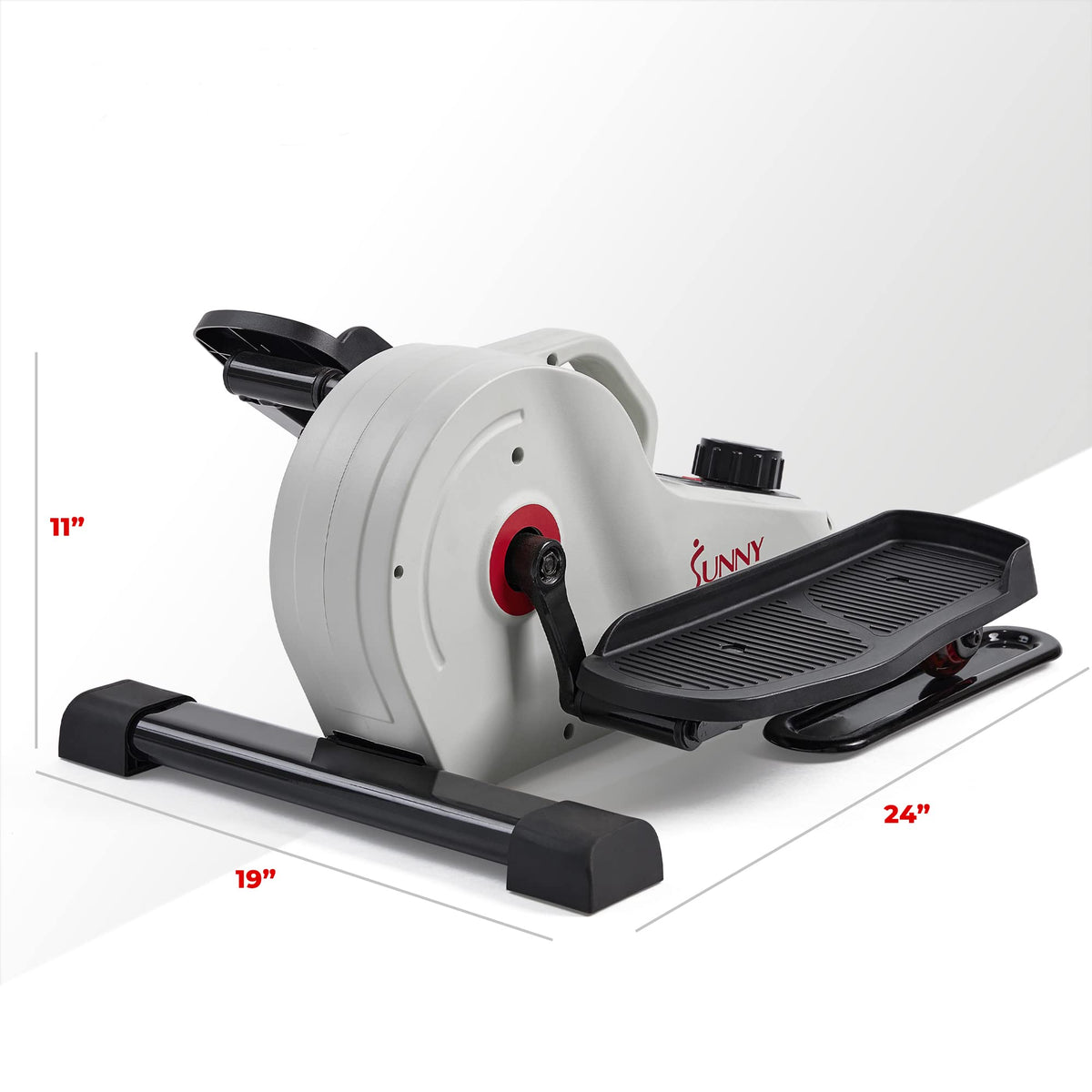 Sunny Health & Fitness Fully Assembled Magnetic Under Desk Elliptical Peddler
