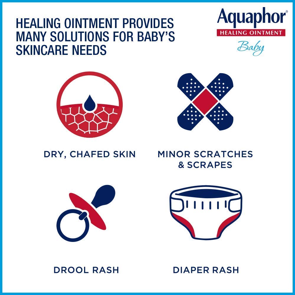 Aquaphor Baby Healing Ointment Advanced Therapy Skin Protectant, 14 Oz Jar
