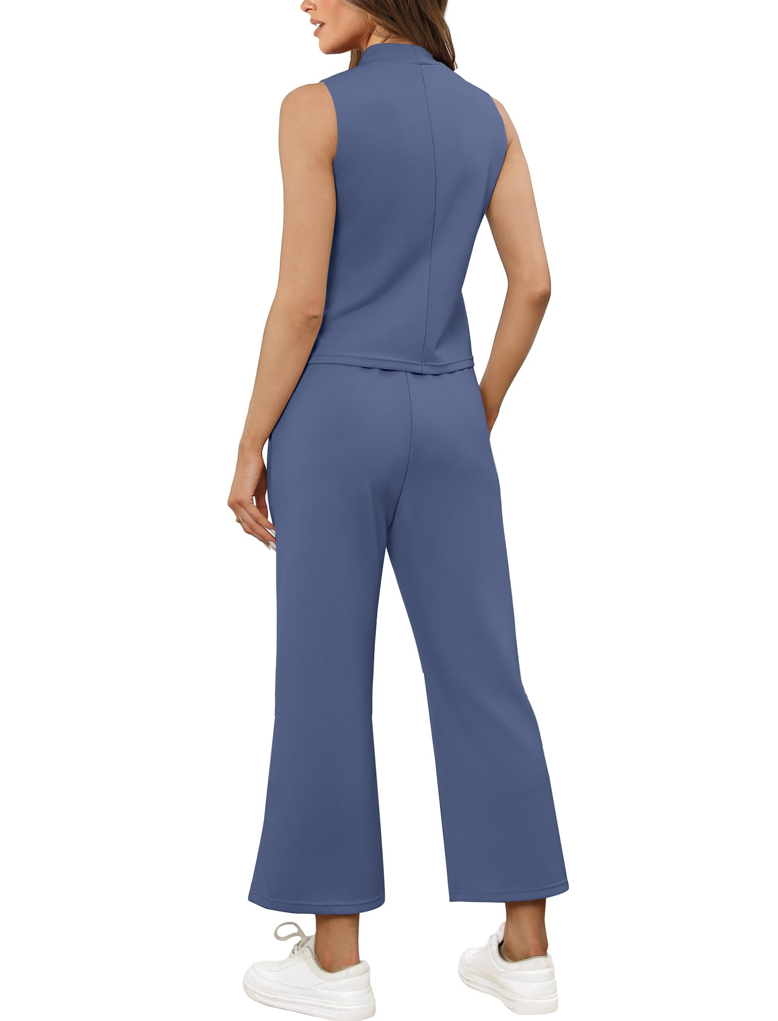Summer Outfits for Women Two Piece Set Casual Wide Leg Pants