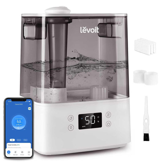 LEVOIT Smart Humidifiers for Bedroom Large Room Home,(6L) Cool Mist