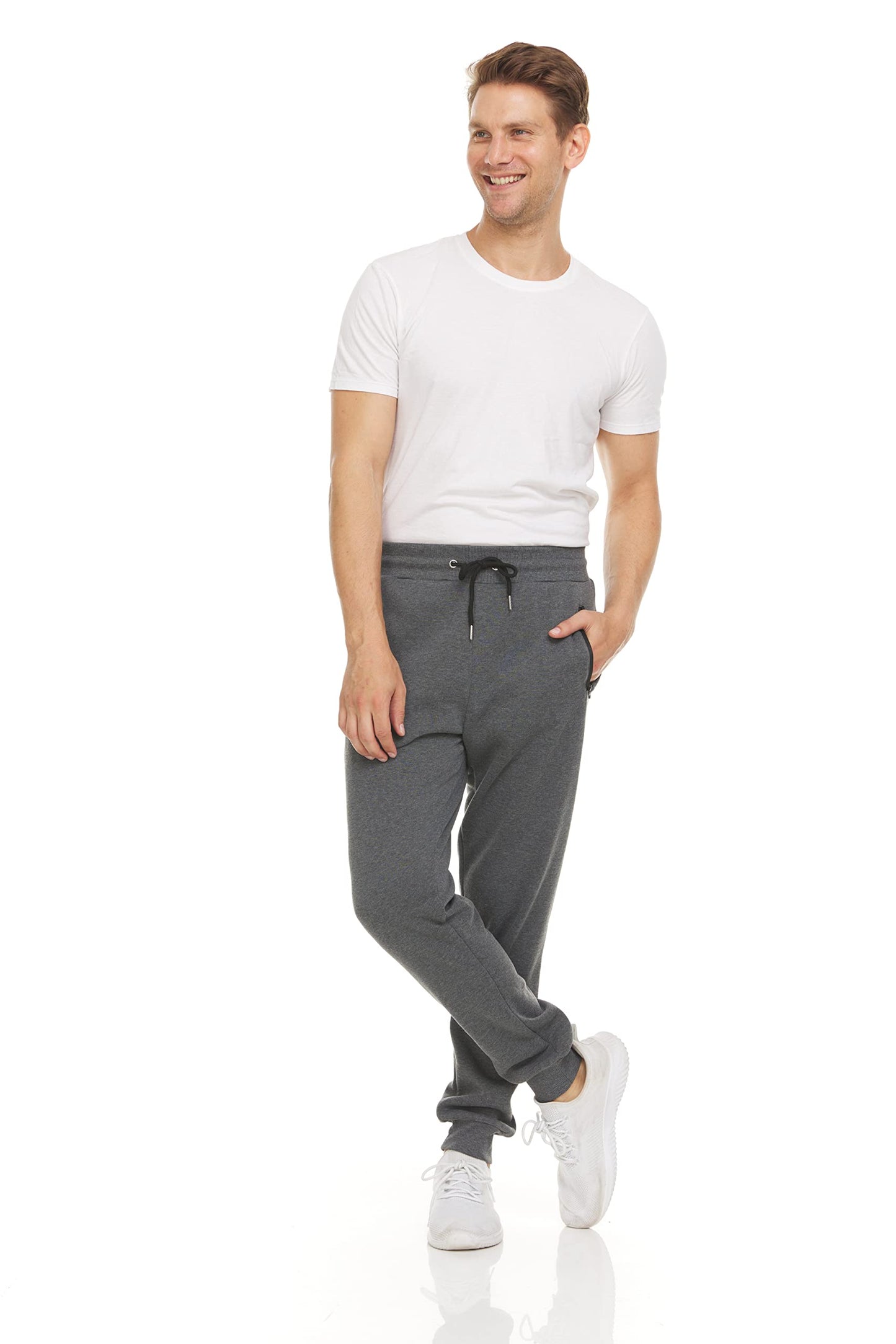 3 Pack Fleece Active Athletic Workout Jogger Sweatpants