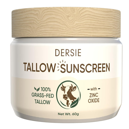 Beef Tallow Sunscreen with Zinc Oxide
