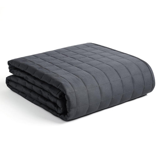 YnM 15lbs Weighted Blanket for Adults, Breathable Heavy Bed Throw Blanket with Cooling Glass Beads Twin Size Throw