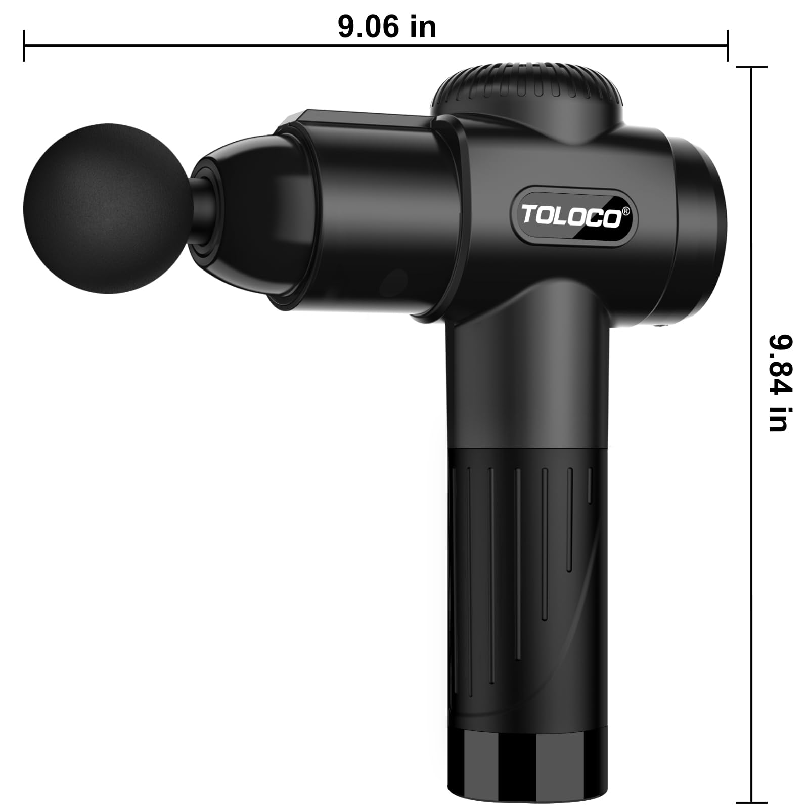 TOLOCO Massage Gun, Deep Tissue Back Massage for Athletes for Pain Relief, Percussion Massager with 10 Massages Heads