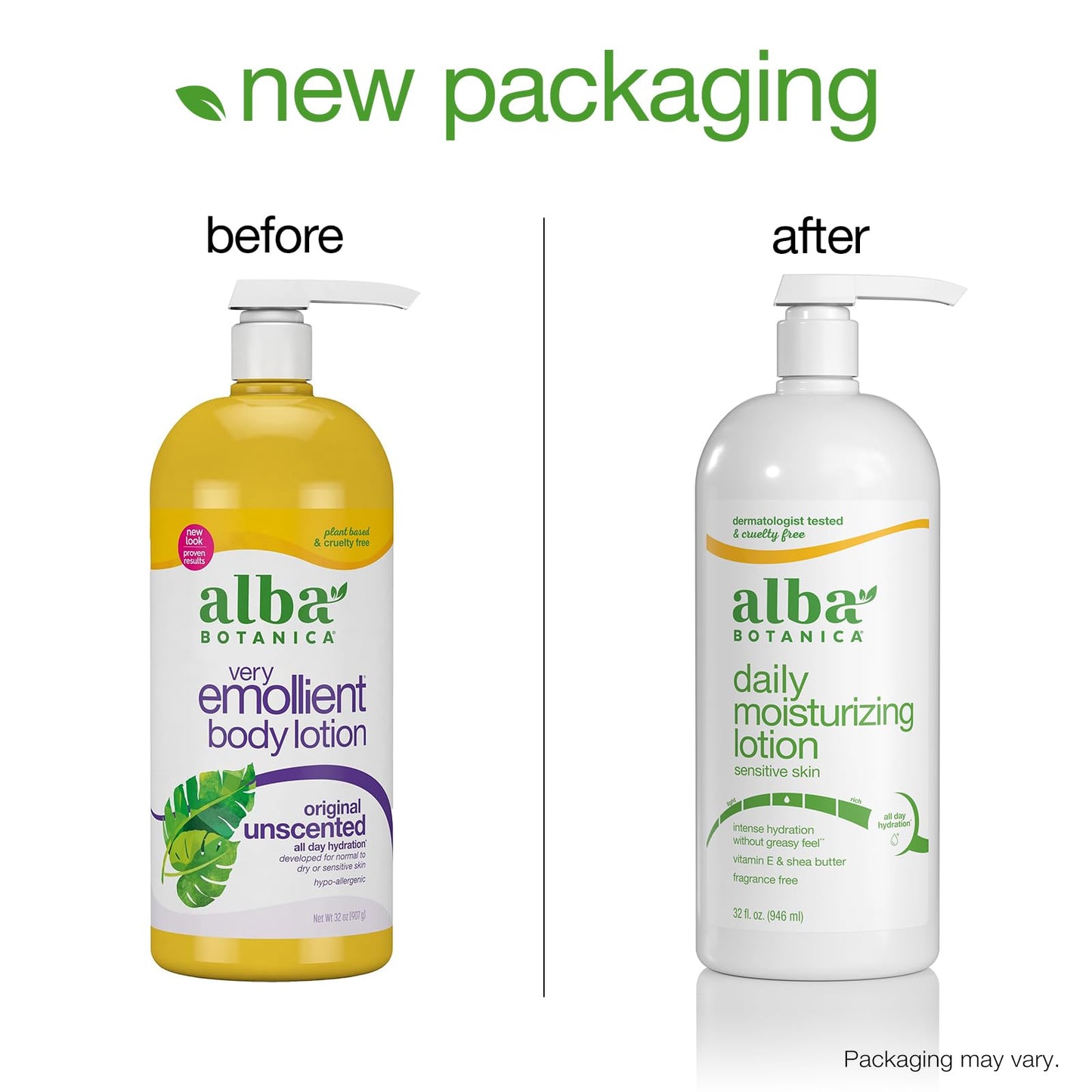 Alba Botanica Daily Moisturizing Lotion, Sensitive Skin, Fragrance Free, 32 Oz
