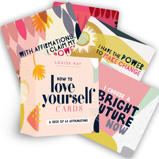 How to Love Yourself Cards: Self-Love Cards with 64 Positive Affirmations