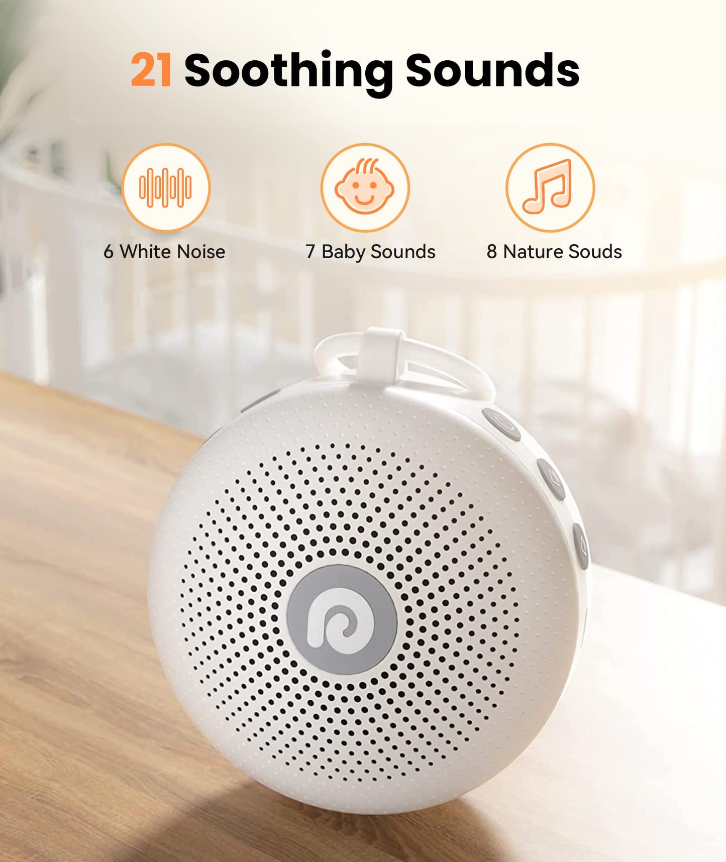 Dreamegg White Noise Machine - Portable Sound Machine