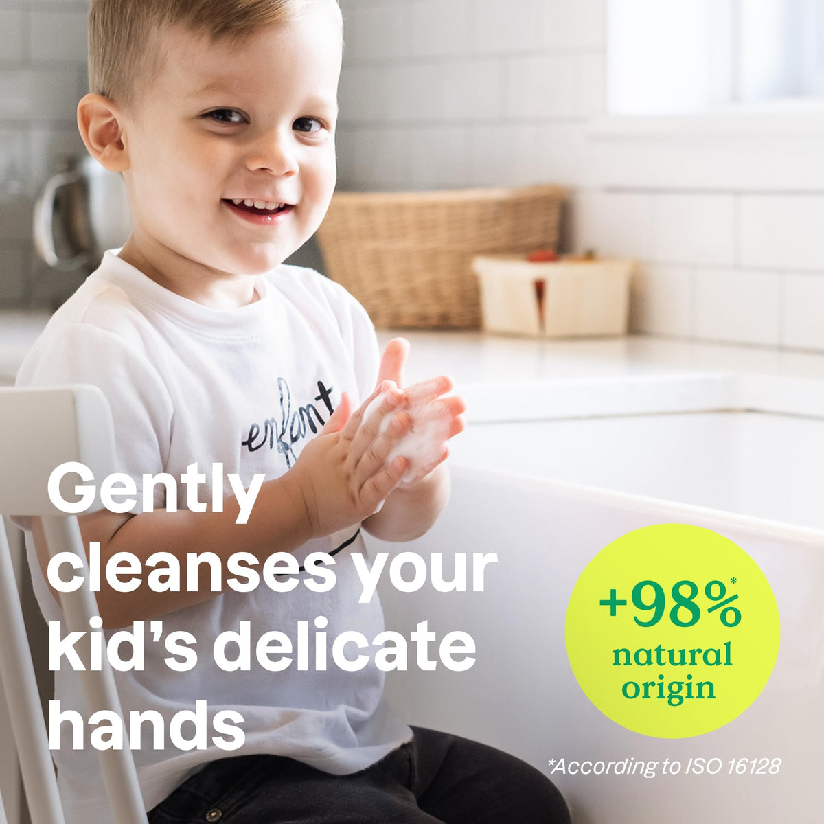 ATTITUDE Foaming Hand Soap for Kids, EWG Verified, Dermatologically Tested, Plant- and Mineral-Based Ingredients, Vegan, Blueberry, 10 Fl Oz