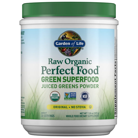 Garden of Life Raw Organic Perfect Food Green Superfood Juiced Greens Powder