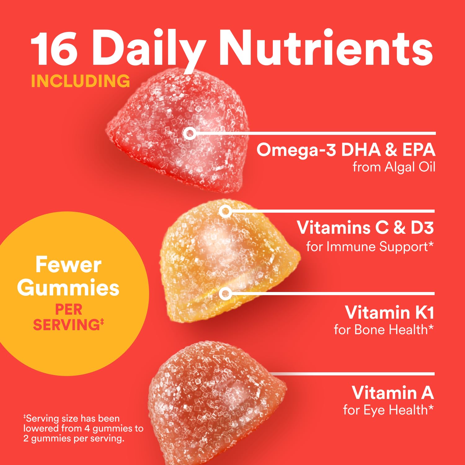 SmartyPants Kids Multivitamin Gummies - Improved Formula:  60 Count (30 Day Supply)