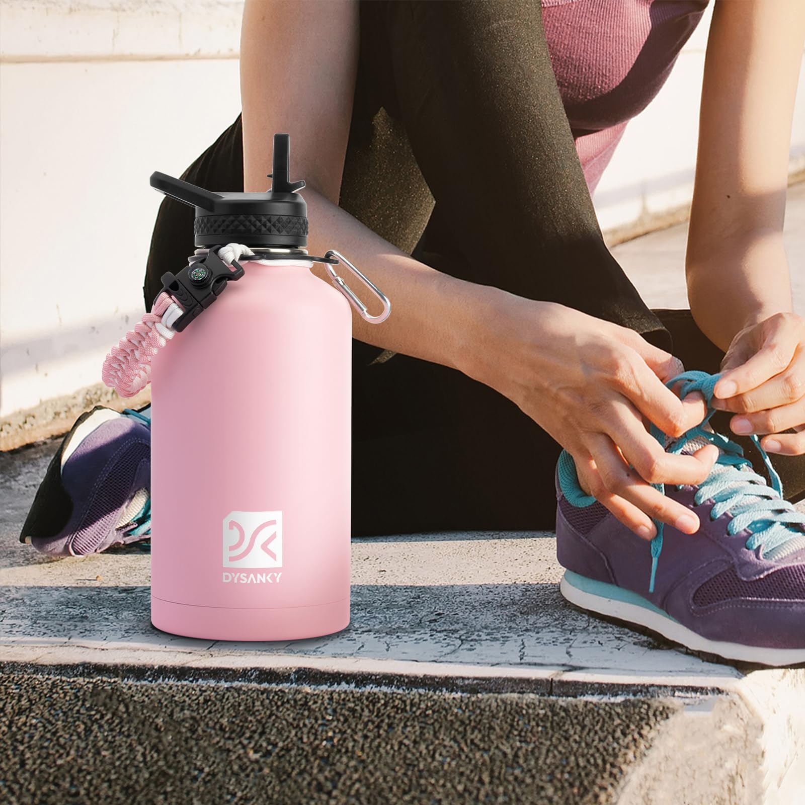 Insulated Stainless Steel Water Bottle,  BPA-Free 64 oz