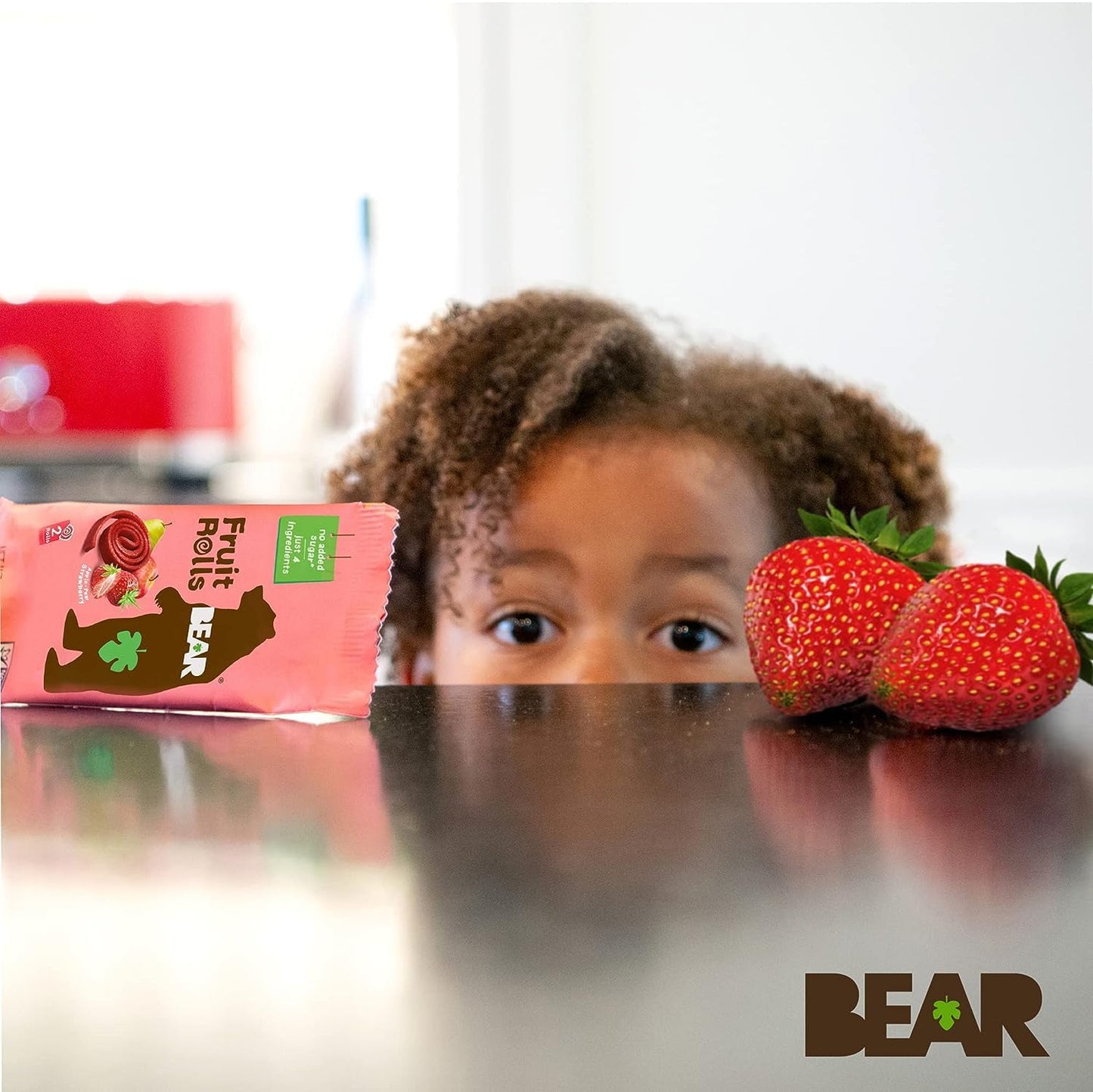 BEAR Real Fruit Snack Rolls - Gluten Free, Vegan, and Non-GMO  0.7 Ounce (Pack of 18)