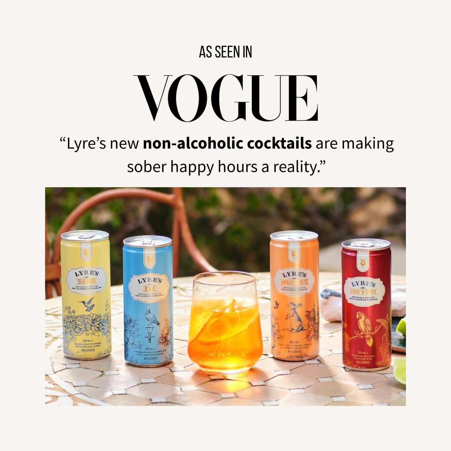 Lyre’s Classico 4-Pack, Non Alcoholic Sparkling Wine, Zero Proof Prosecco Alternative, 45 Calories per Serve (8.45 Fl Oz x 4)