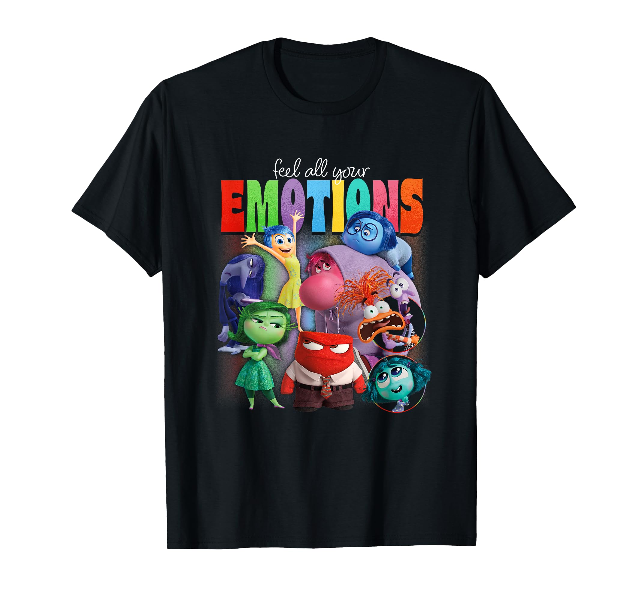 Disney Pixar Inside Out 2 Feel All Your Emotions Vintage T-Shirt