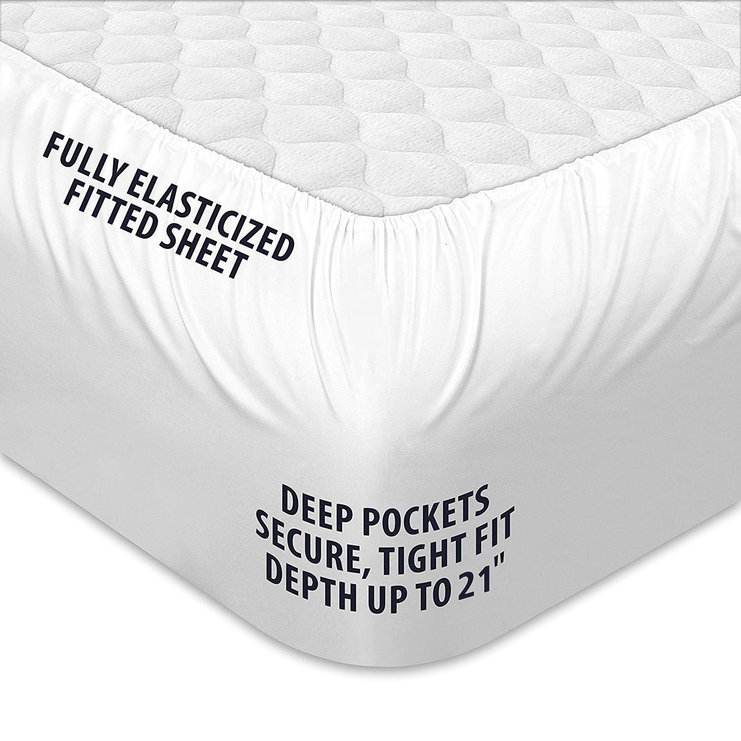 COONP Queen Mattress Topper, Extra Thick Pillowtop, Cooling and Plush Mattress Pad Cover Cotton Top Bed Topper Protector with 8-21 Inch Deep Pocket