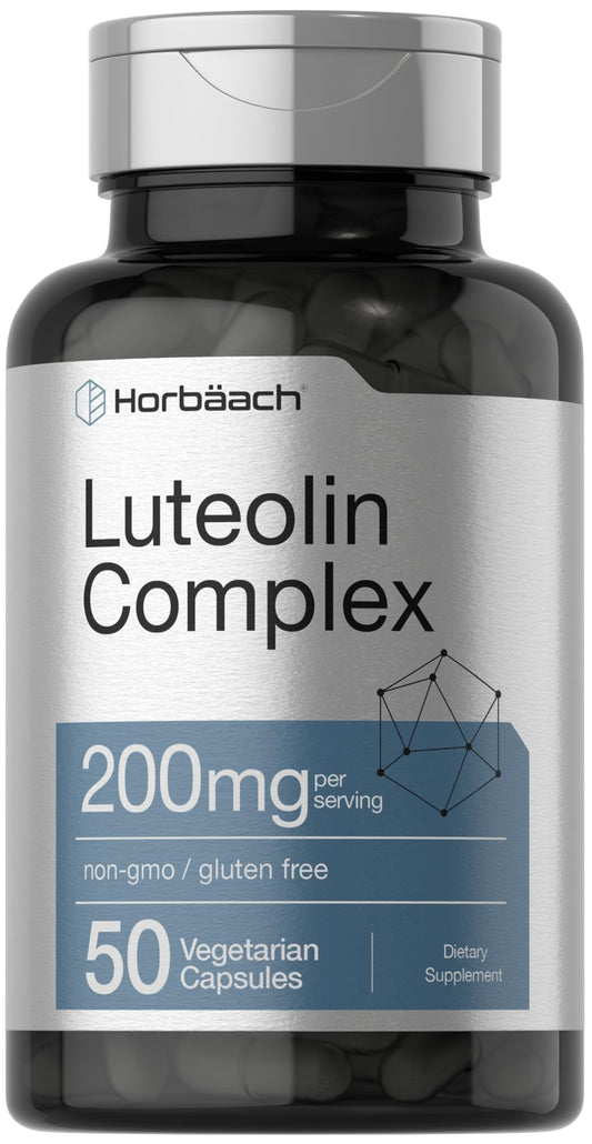 Horbäach Luteolin Complex Supplement | with Rutin | 50 Capsules
