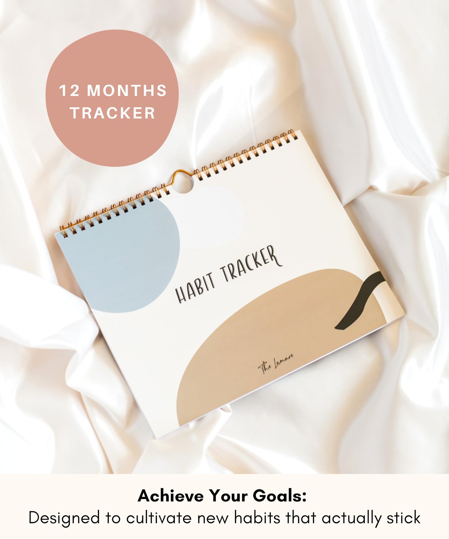 Lamare Habit Tracker Calendar – Premium Daily Habit Tracker Journal and Goal Board