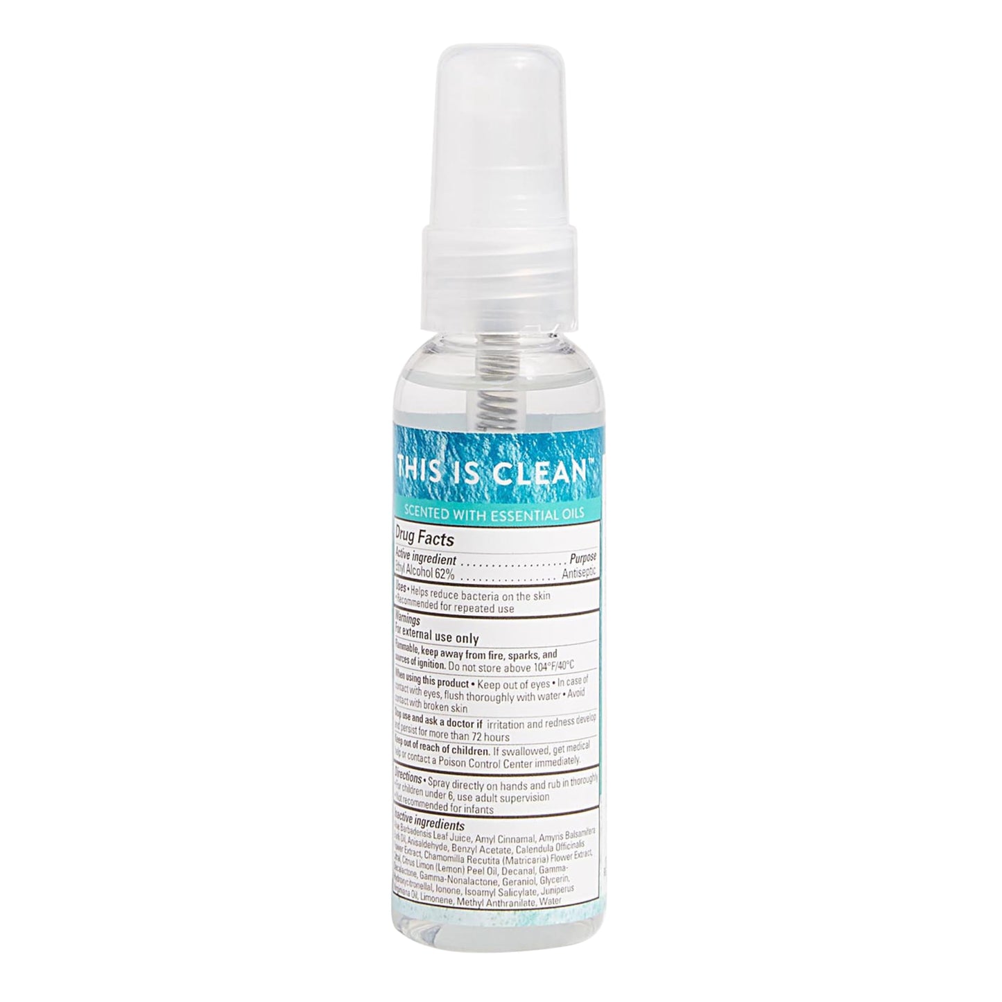 The Honest Company Plant-Based Hand Sanitizer Spray | Kills 99.9% of Germs, 2 fl oz
