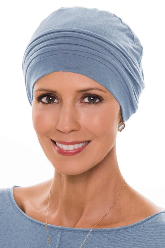 Cardani Couture Cap in Luxury Viscose from Bamboo Luxury Bamboo - Denim