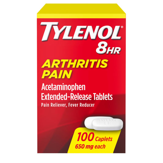 Tylenol 8HR Arthritis Pain Relief Caplets, 650 mg Acetaminophen, 100 ct