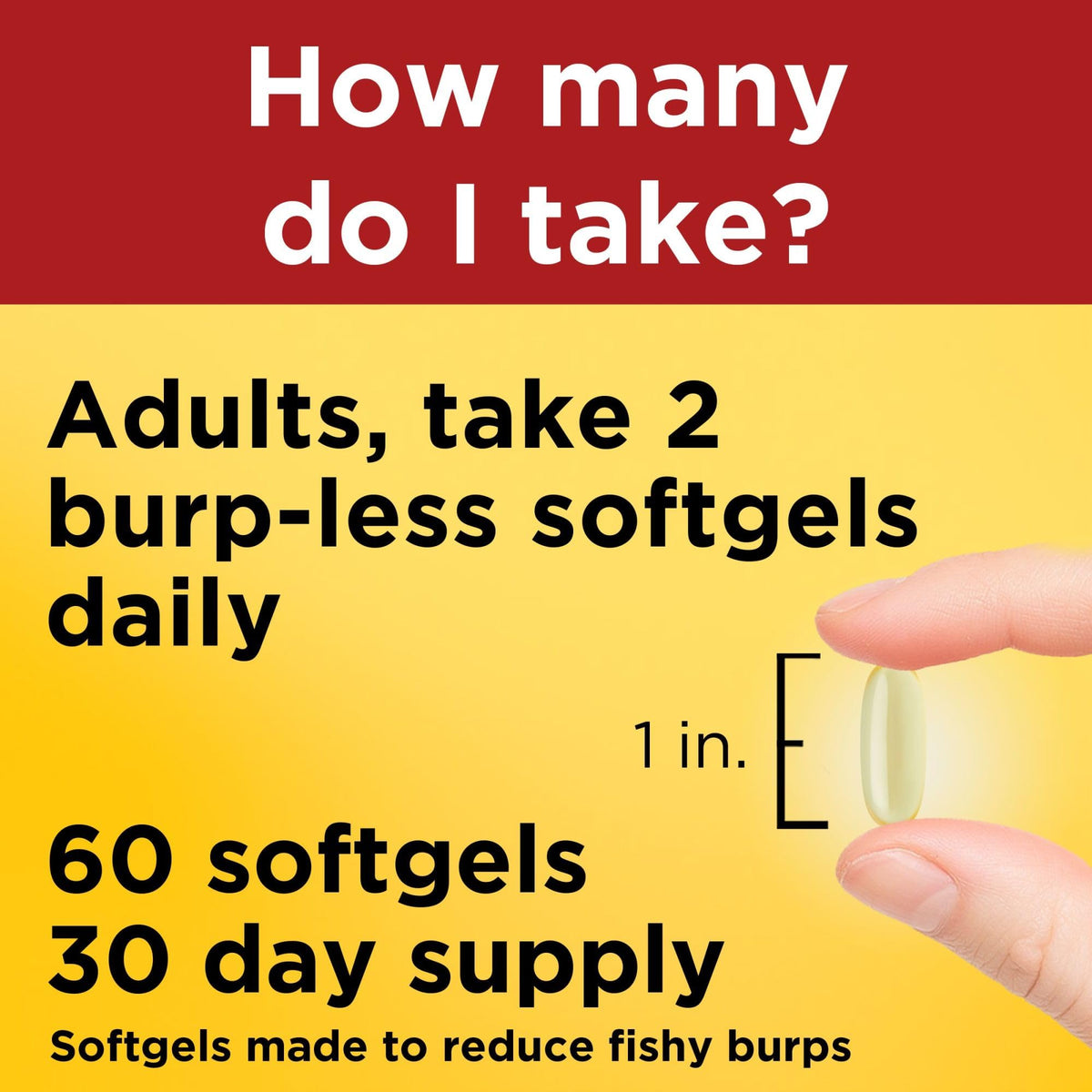 Nature Made Extra Strength Burp Less Fish Oil Omega 3 Supplements 1400 mg Minis