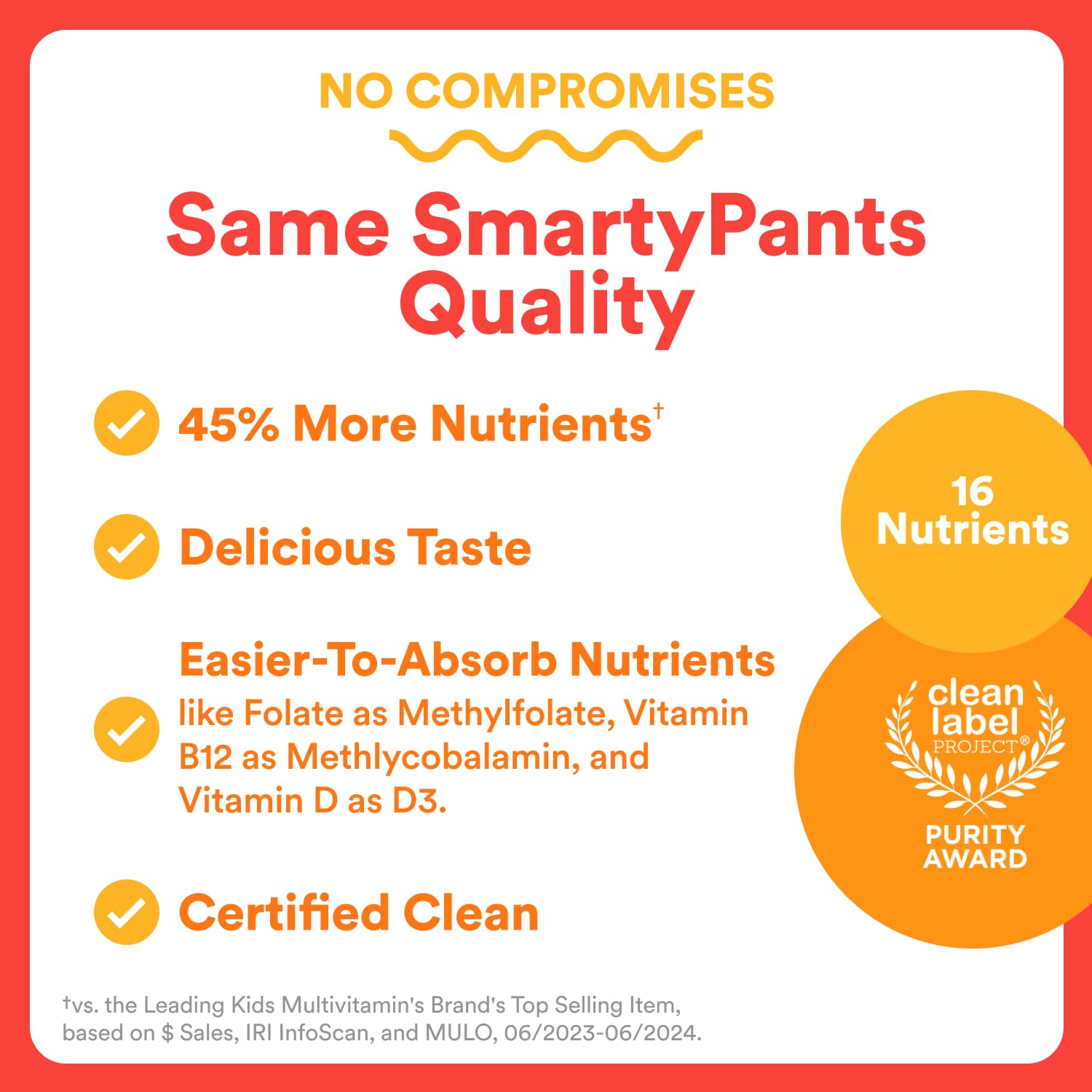 SmartyPants Kids Multivitamin Gummies - Improved Formula:  60 Count (30 Day Supply)