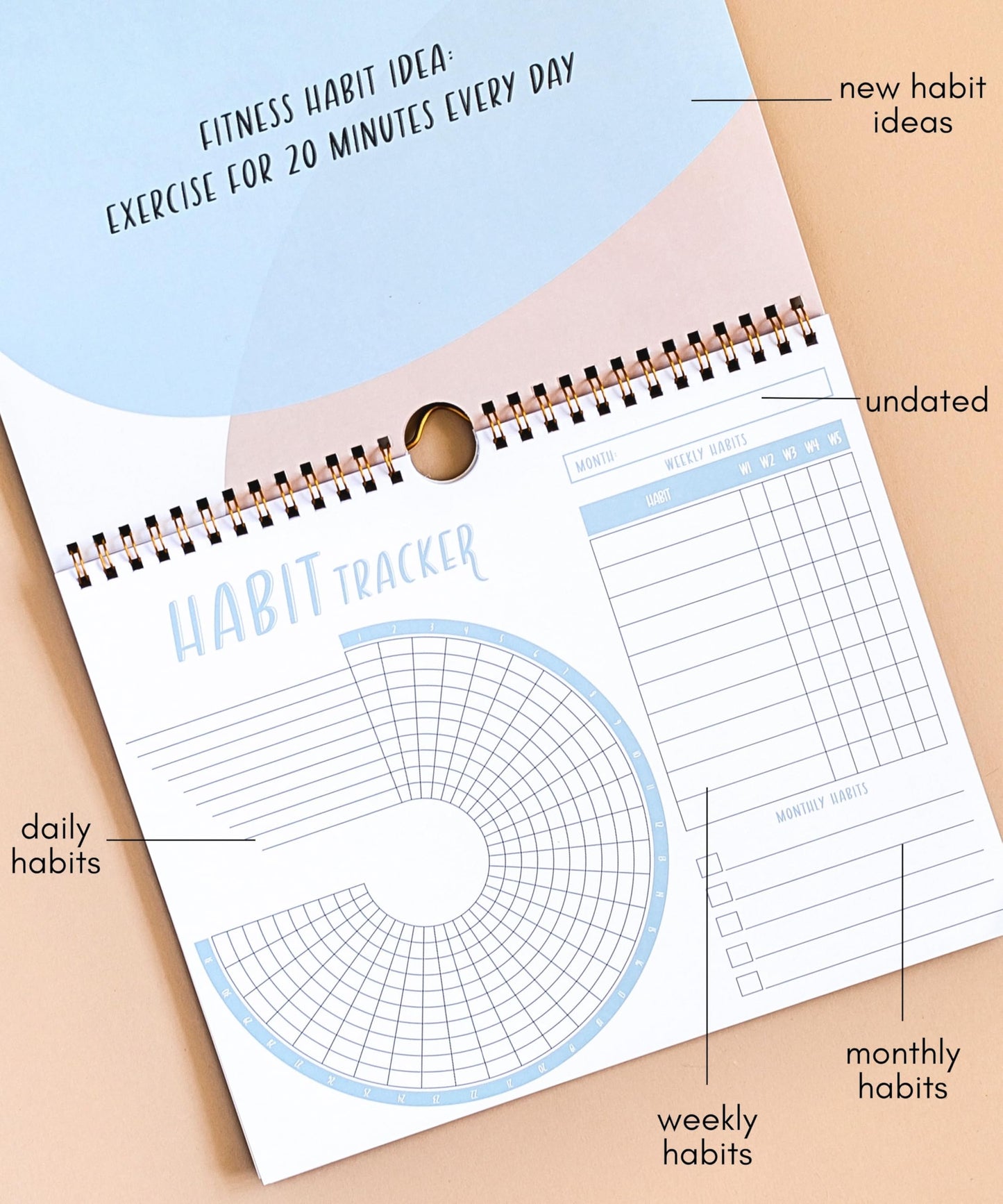 Lamare Habit Tracker Calendar – Premium Daily Habit Tracker Journal and Goal Board