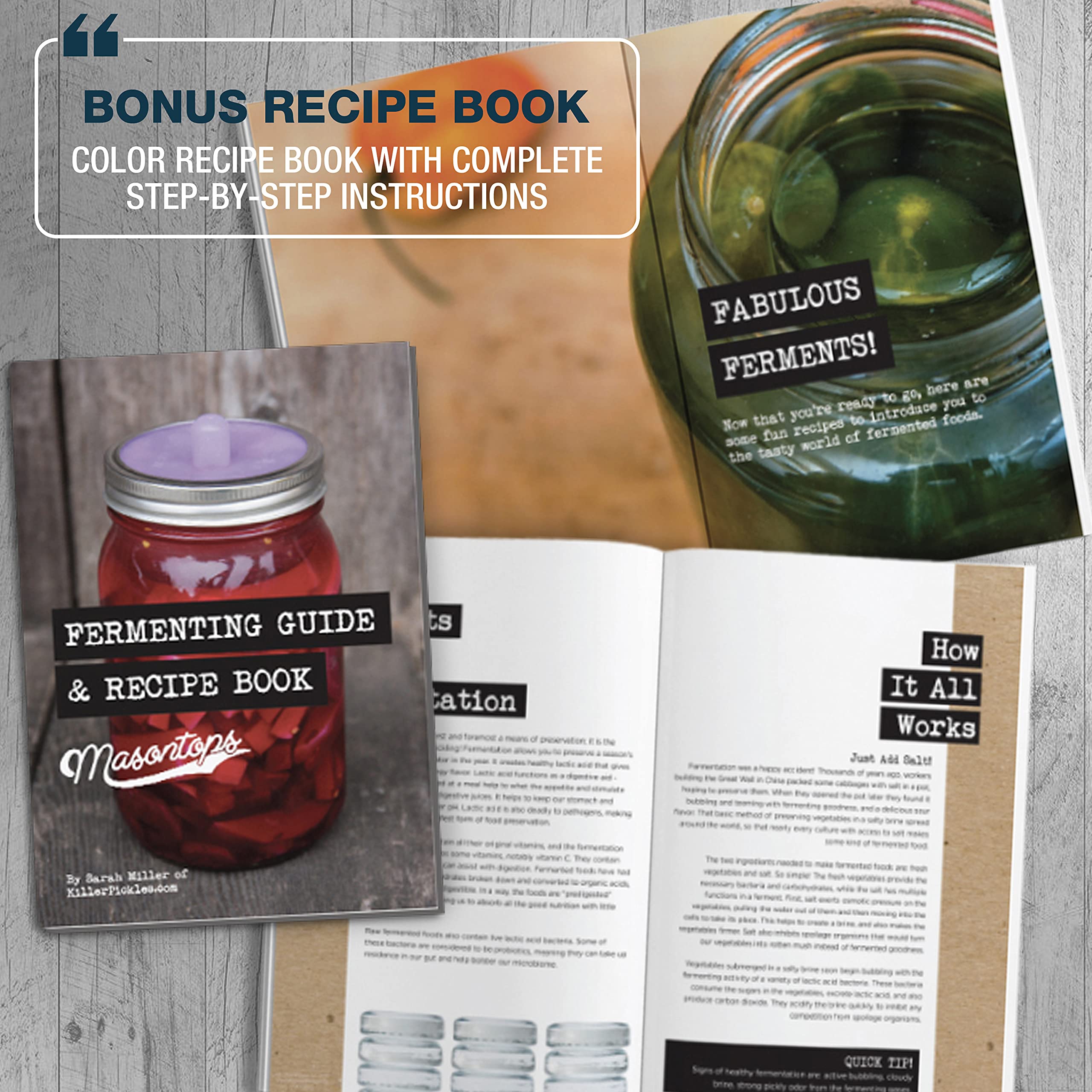 Masontops Complete Mason Jar Fermentation Kit