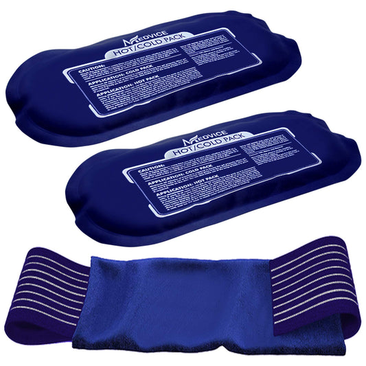 Reusable Hot and Cold Ice Packs for Injuries (3-Piece Set)