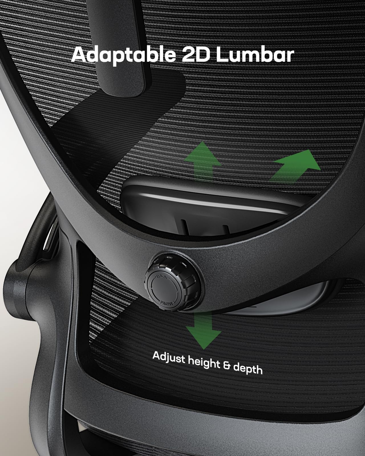 Marsail Ergonomic Office Chair: Office Computer Desk Chair with High Back Mesh and Adjustable Lumbar Support,3D Armrests and Headrest
