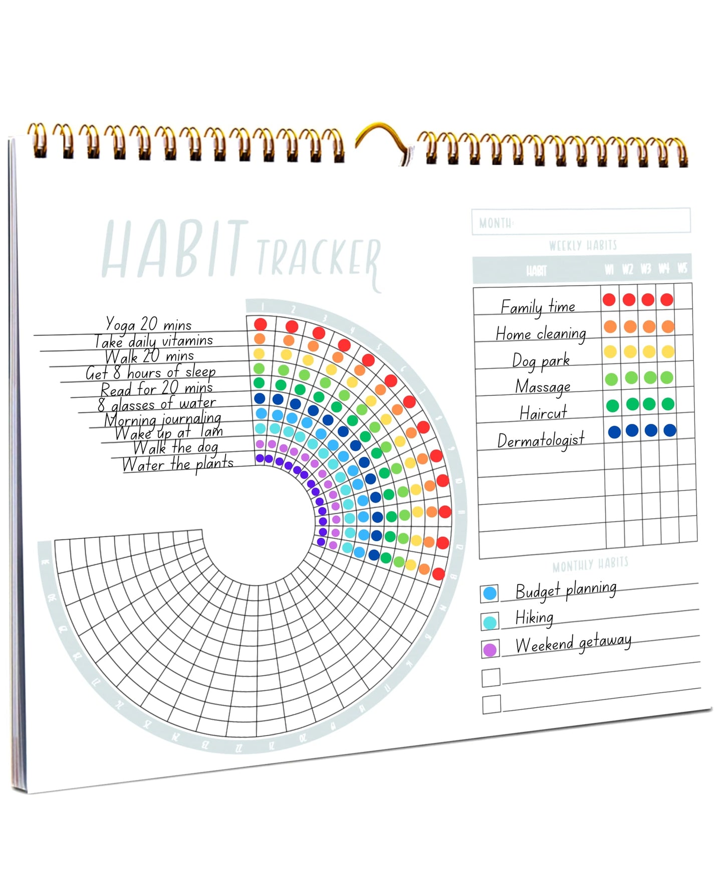 Lamare Habit Tracker Calendar – Premium Daily Habit Tracker Journal and Goal Board