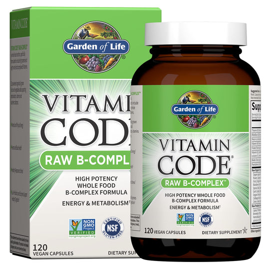 Garden of Life Vitamin B Complex, 120 Vegan Capsules
