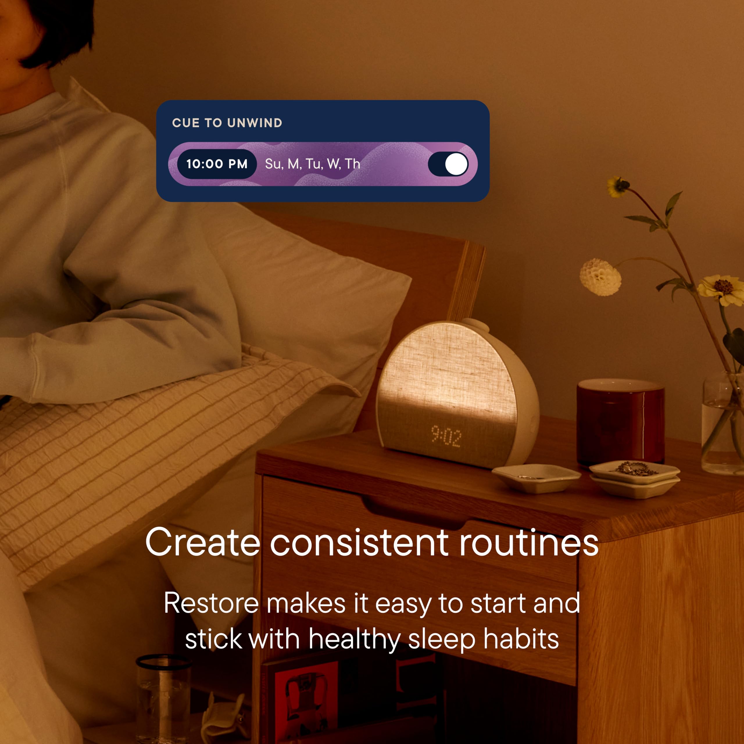 Hatch Restore 3 Sunrise Alarm Clock, Sound Machine, Smart Light