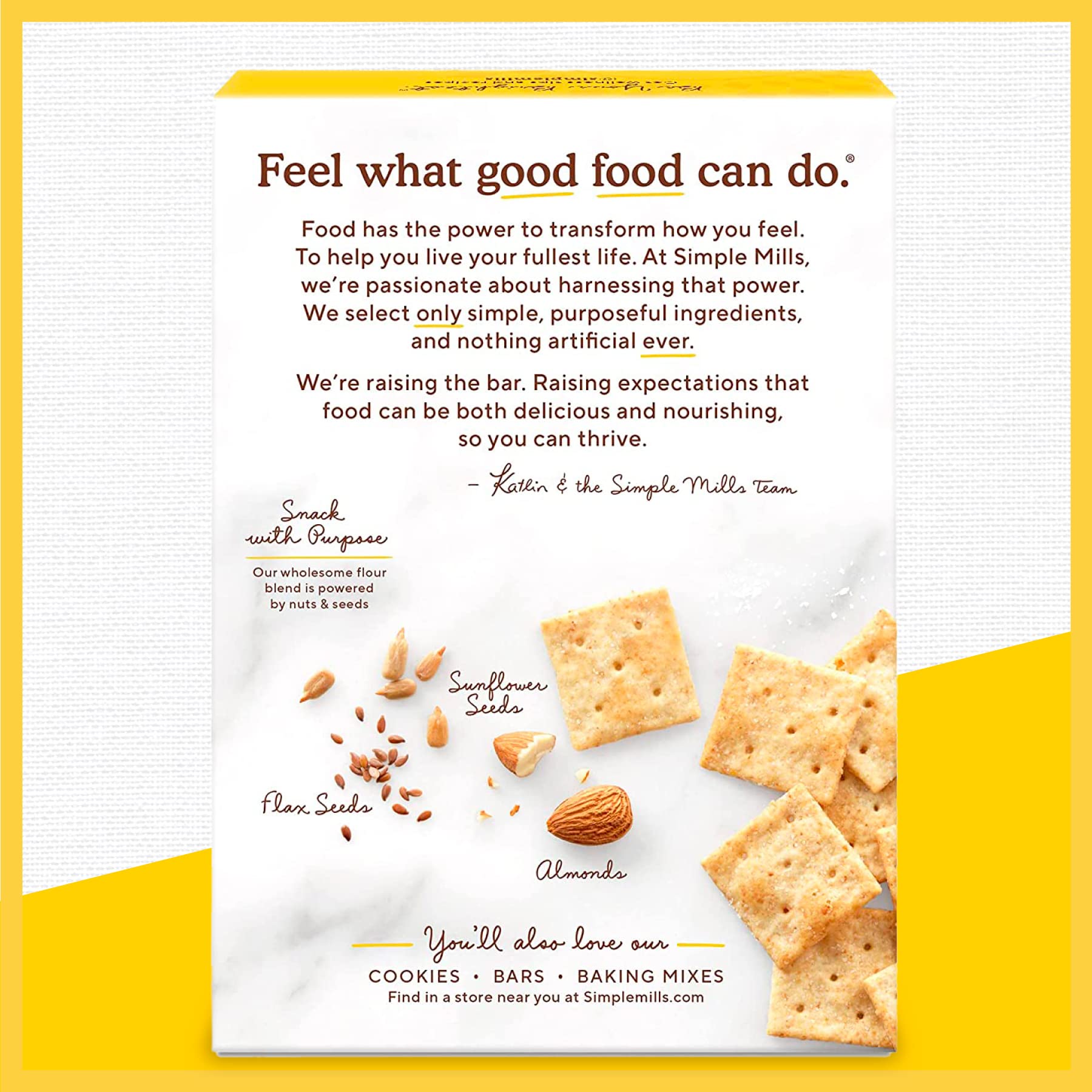 Simple Mills Almond Flour Crackers, Family Size, Fine Ground Sea Salt