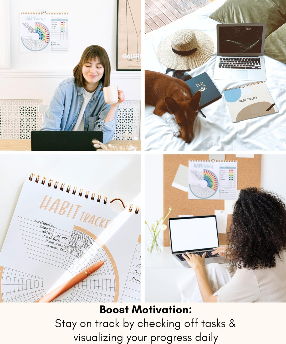 Lamare Habit Tracker Calendar – Premium Daily Habit Tracker Journal and Goal Board