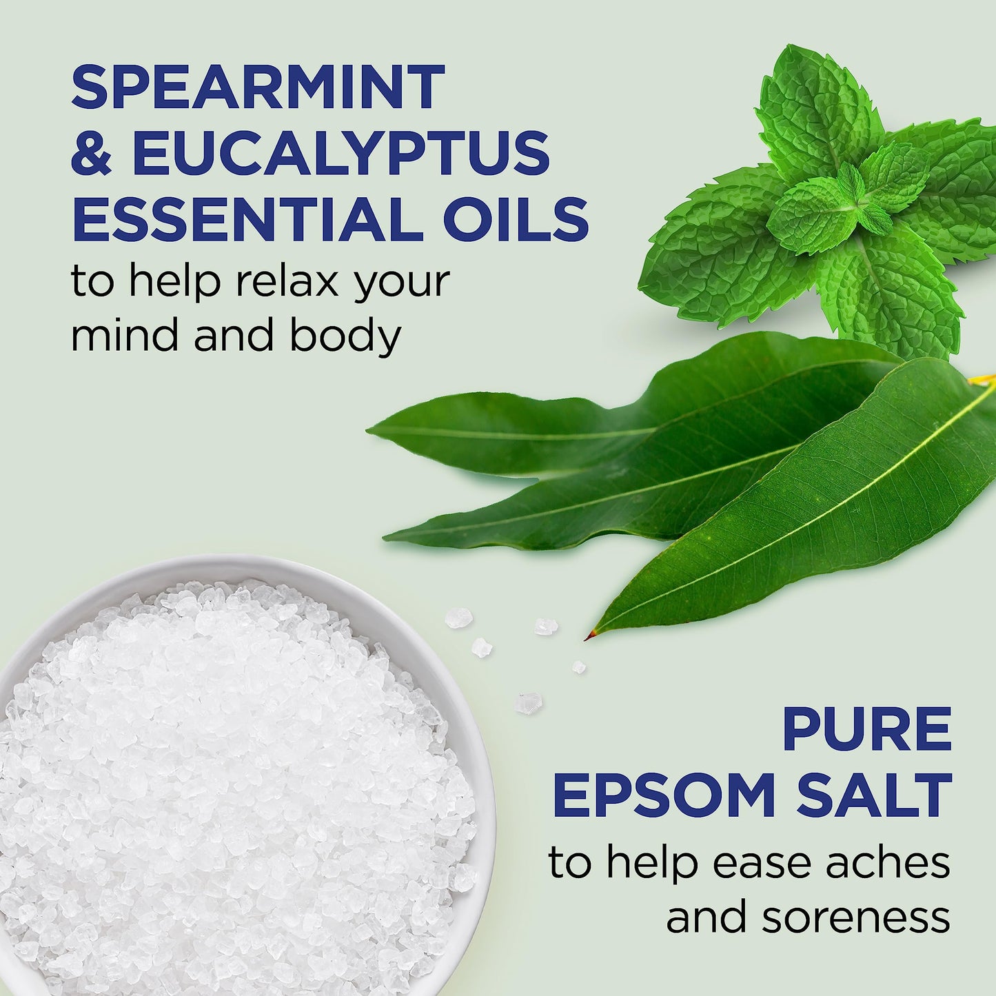 Dr Teal's Epsom Salt Magnesium Soak, Relax & Relief with Eucalyptus and Spearmint, 3 lbs (Pack of 4)