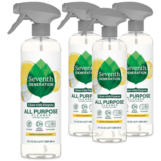 Seventh Generation All Purpose Cleaning Spray, Pack of 4
