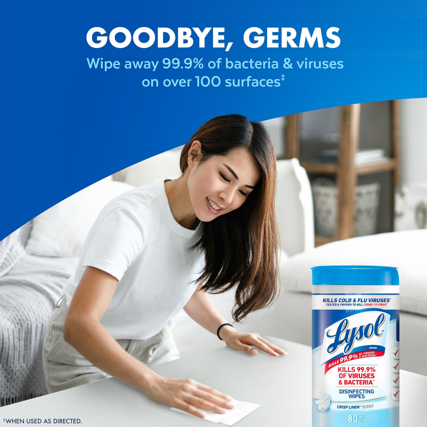 Lysol Disinfecting Wipes Bundle, 80 Count (4pk)