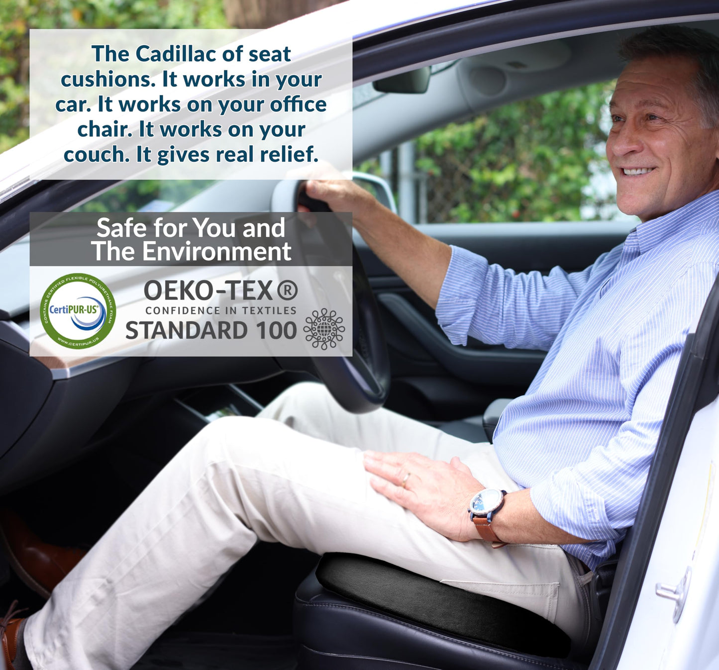 ComfiLife Premium Gel & Memory Foam Seat Cushion