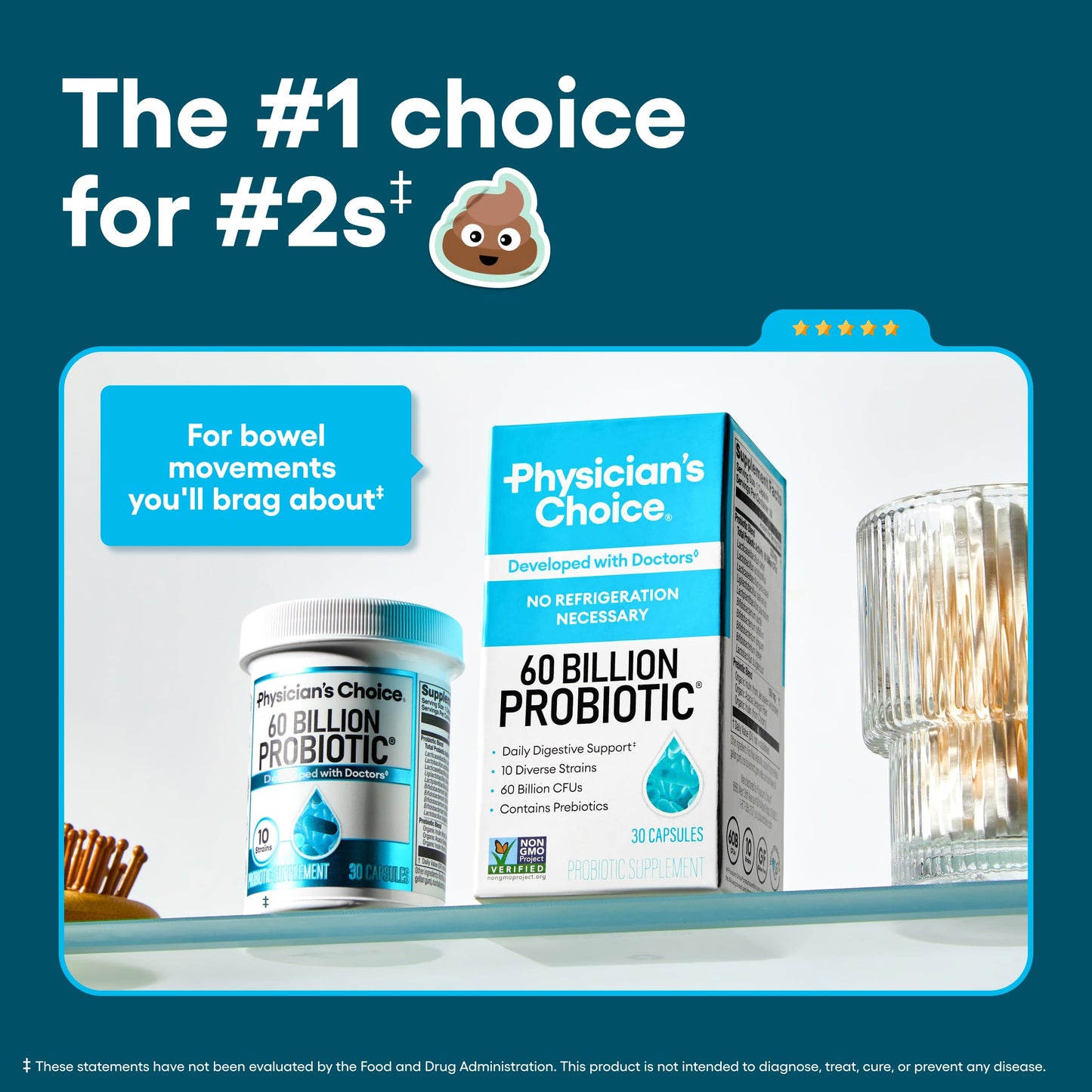 Physician's Choice Probiotics 60 Billion CFU- 30ct