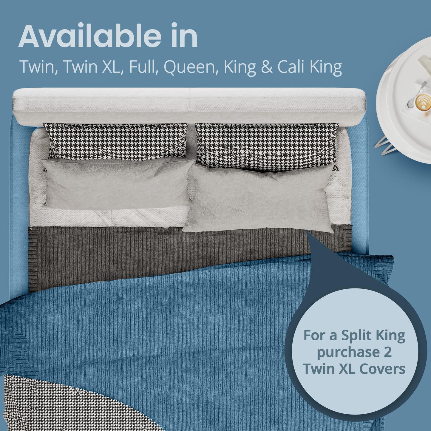 SafeRest Waterproof Queen Size Mattress Protector - Fitted with Stretchable Pockets - Machine Washable Cotton