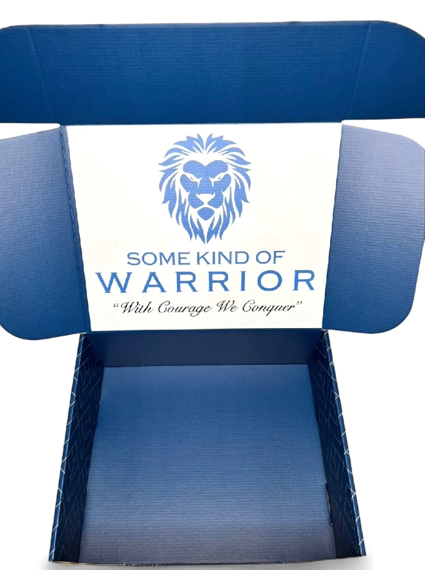 Leo the "Warrior Box" Lion Cares Package