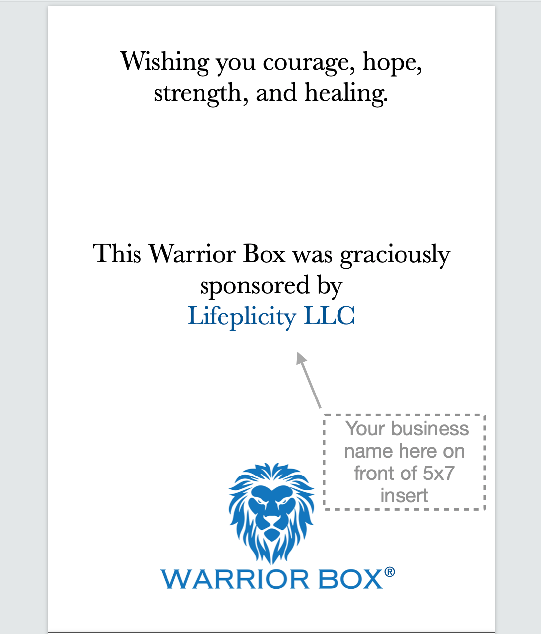 Warrior Box